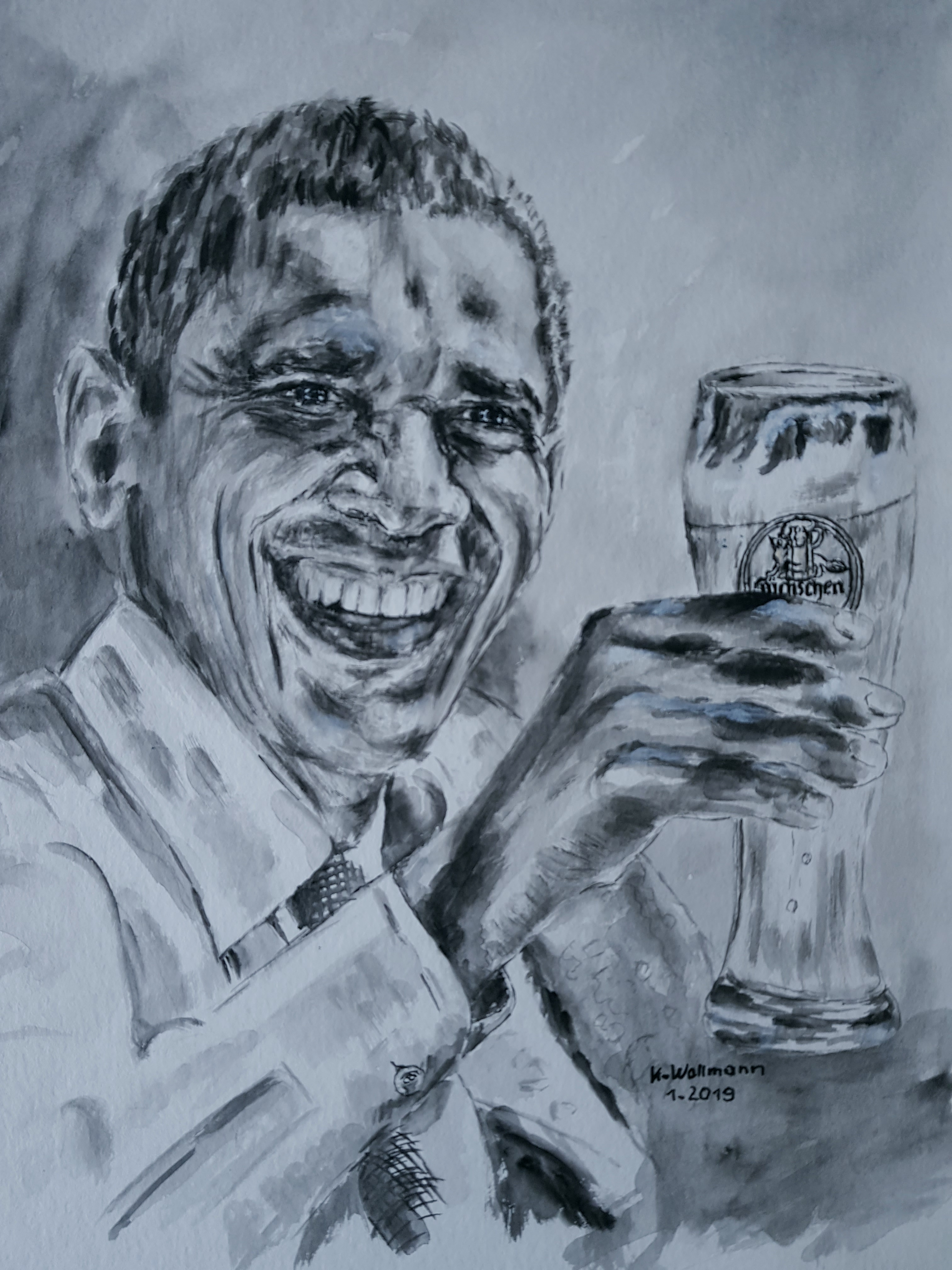 Obama mit Füchschen